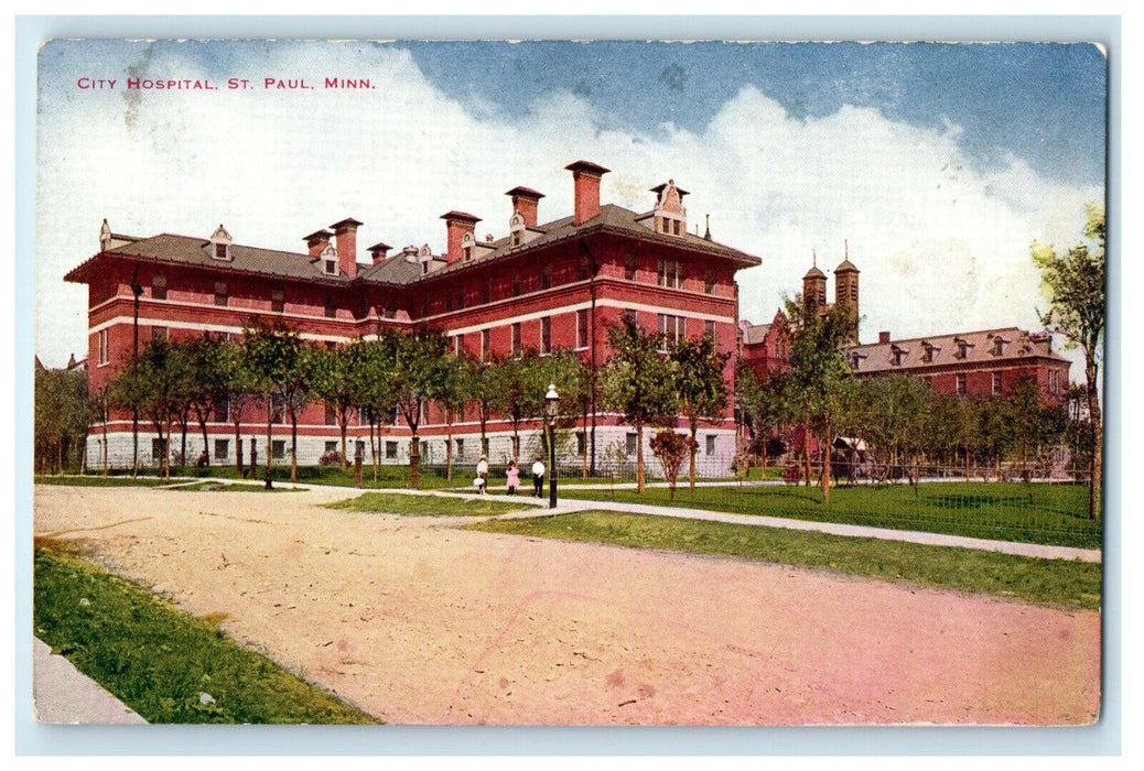 c1910s City Hospital St. Paul Minnesota MN Unposted Antique Postcard