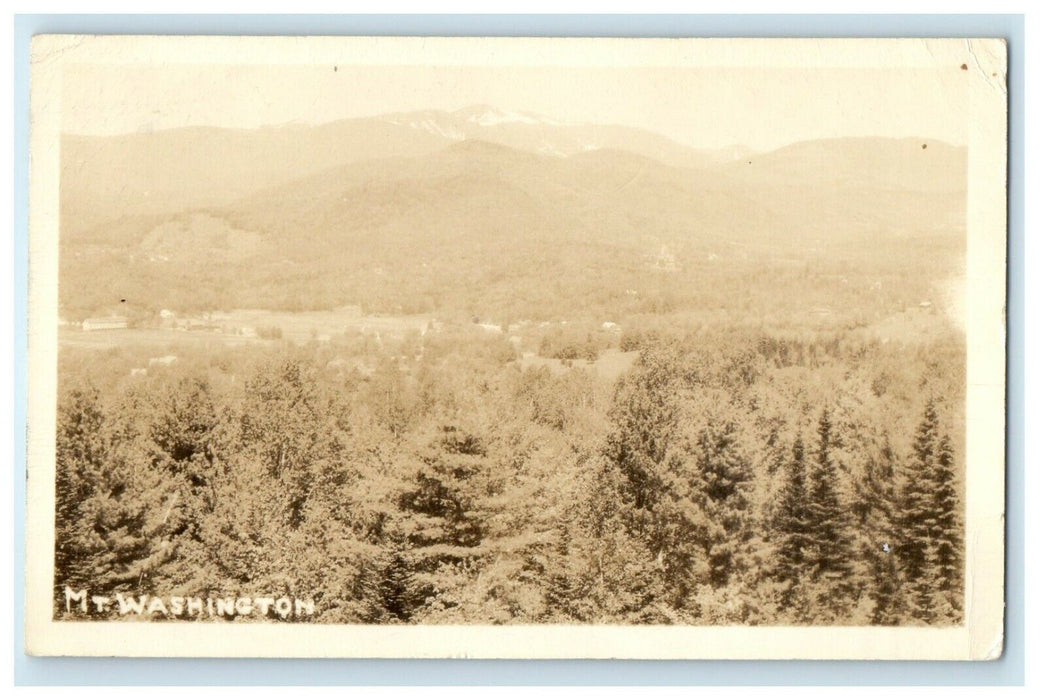 1943 Mt. Washington North Conway New Hampshire NH RPPC Photo Postcard