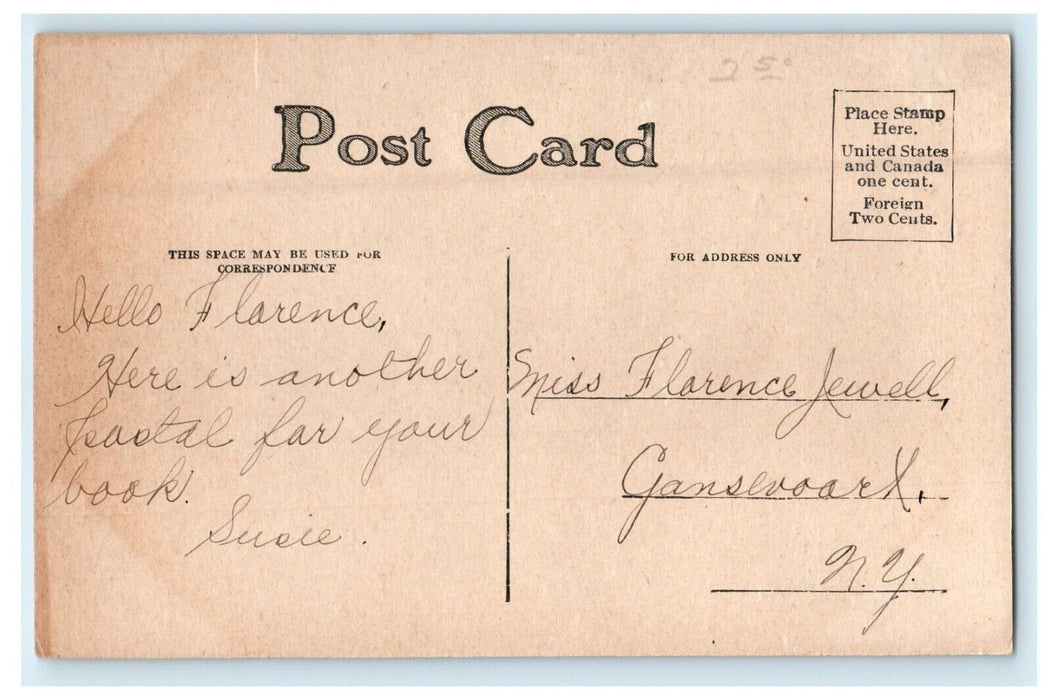 c1910's Boat House Humboldt Park Canoeing Chicago Illinois IL Antique Postcard