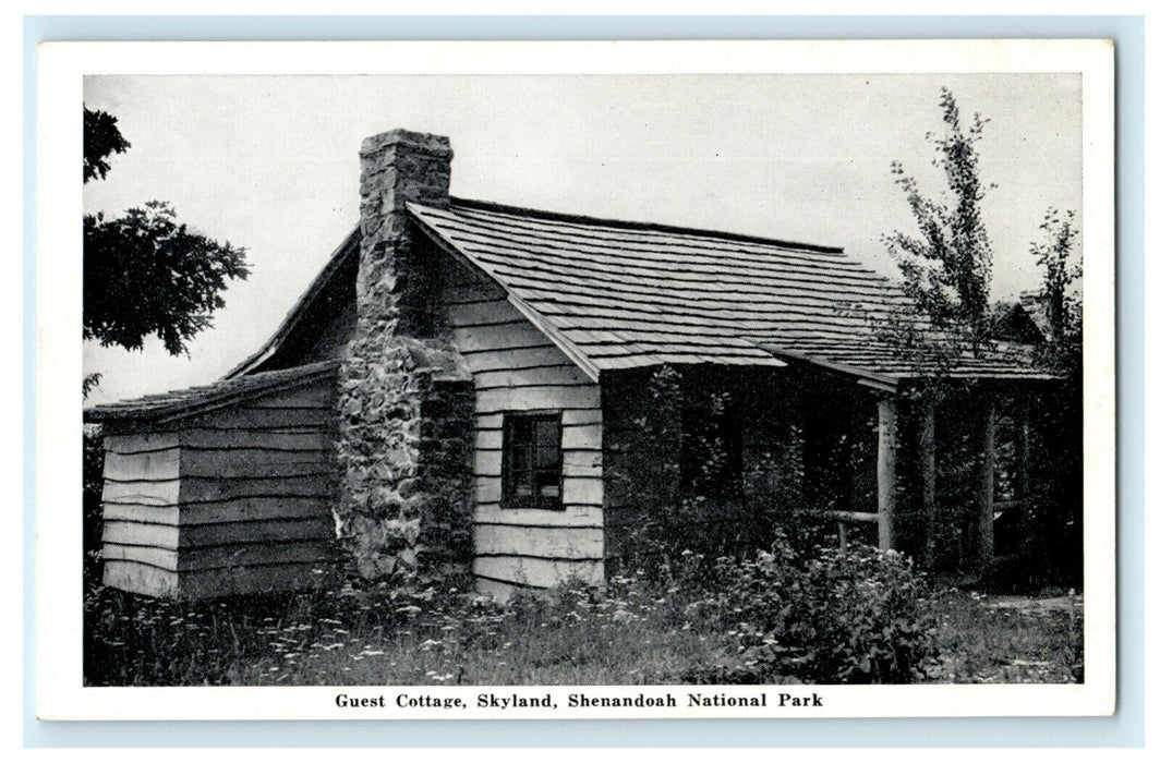 1948 Guest Cottage Skyland Shenandoah National Park Luray Virginia VA Postcard