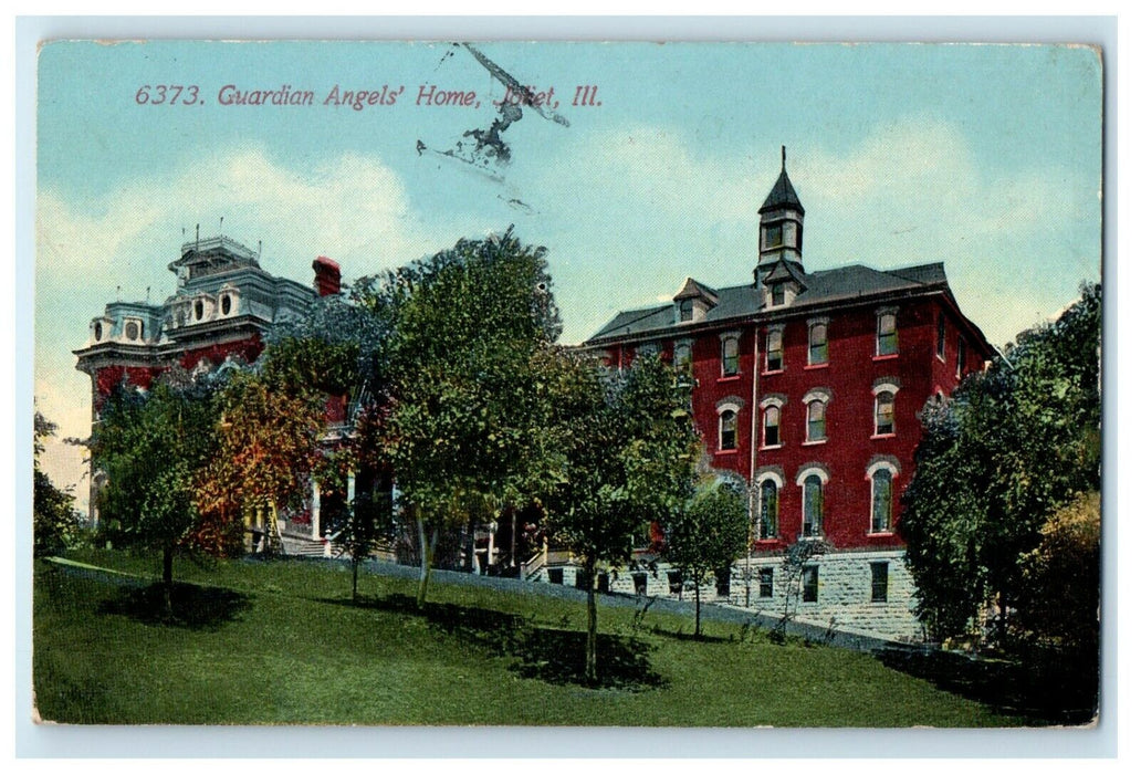 c1910's Guardian Angels Home Joliet Illinois IL Posted Antique Postcard