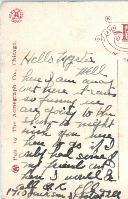 c1910's Guardian Angels Home Joliet Illinois IL Posted Antique Postcard