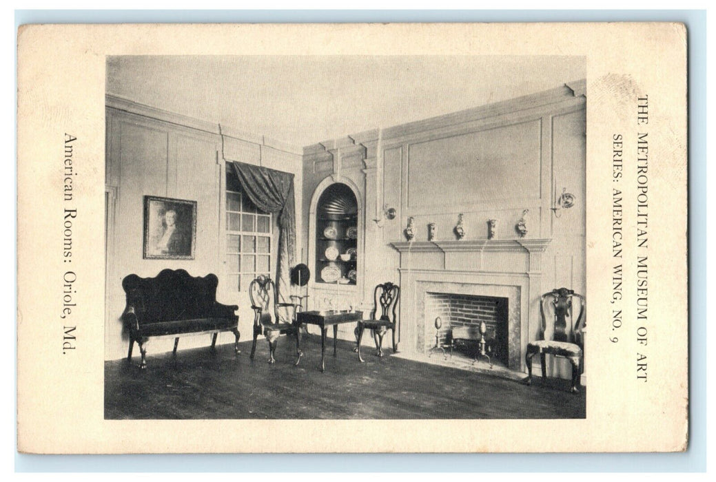 Metropolitan Museum of Art American Wing Series Oriole Maryland MD Postcard