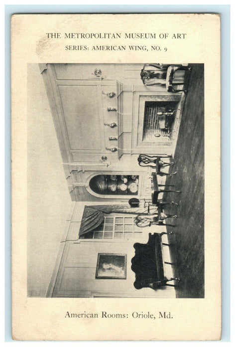 Metropolitan Museum of Art American Wing Series Oriole Maryland MD Postcard