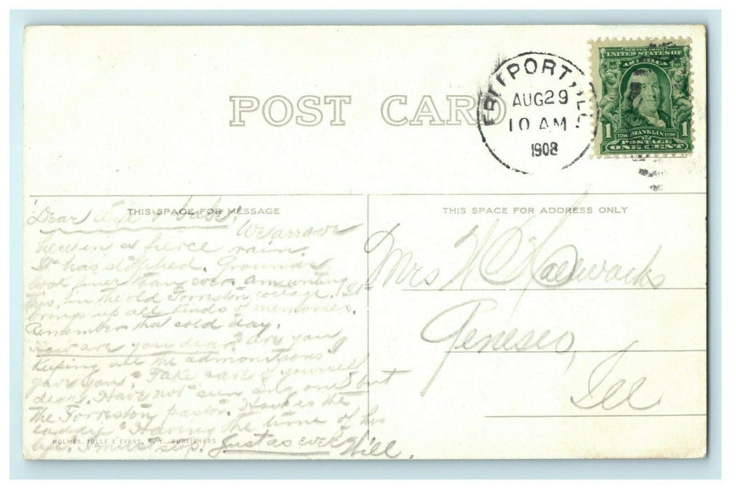 1908 St. Francis Hospital Freeport Illinois IL Posted Antique Postcard