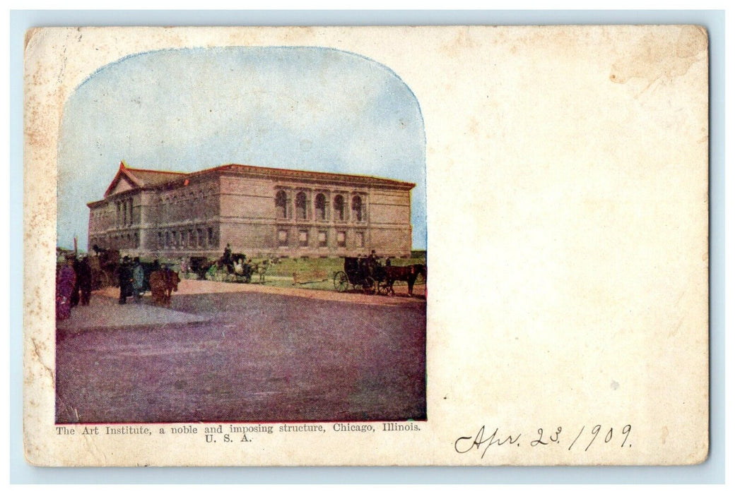 1909 The Art Institute Noble Imposing Structure Chicago Illinois IL Postcard