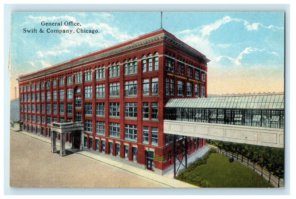 c1910 General Office Swift & Company Building Chicago Illinois IL Postcard