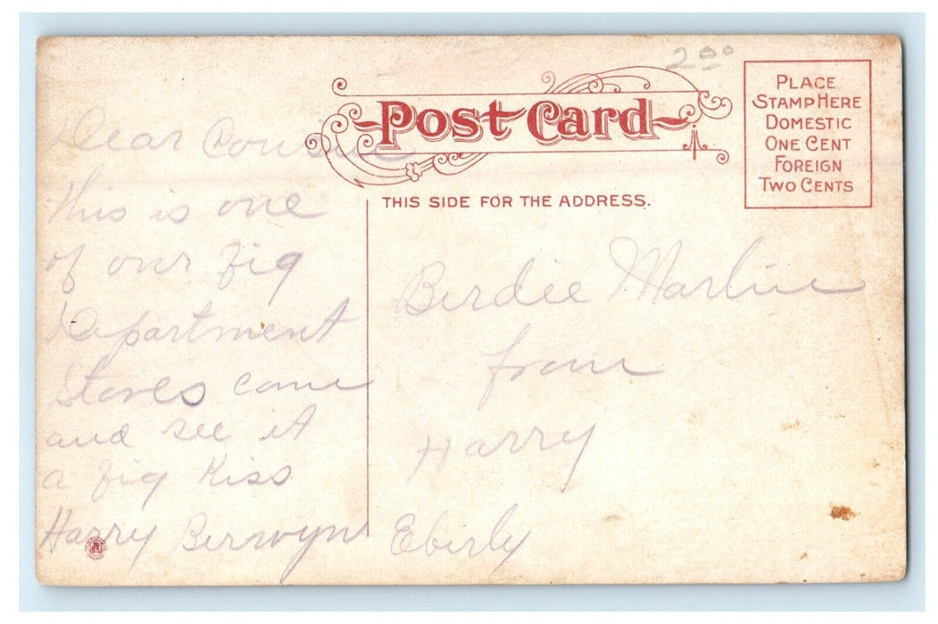c1910's The Fair State And Adams Sts Chicago Illinois IL Posted Antique Postcard