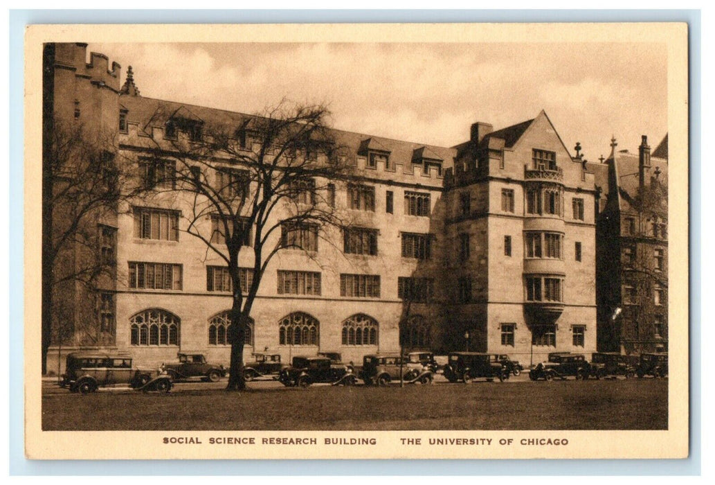 c1940's Social Science Research Building University Of Chicago IL Postcard