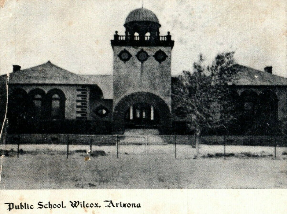 c1910 Public School Wilcox Arizona AZ Posted Antique Postcard