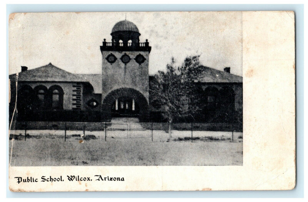 c1910 Public School Wilcox Arizona AZ Posted Antique Postcard