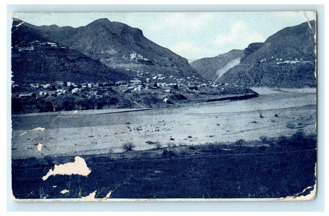 1912 Bird's Eye View of Roosevelt Arizona AZ Posted Antique Postcard