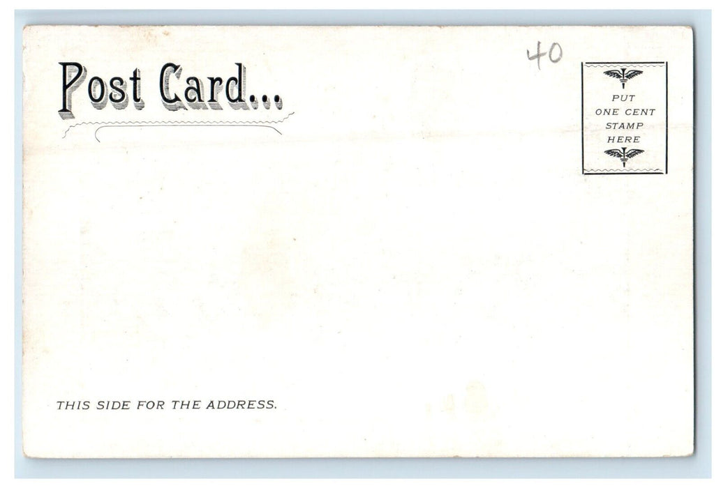c1905 Church of Our Lady of Angels Whitehall New York NY Postcard