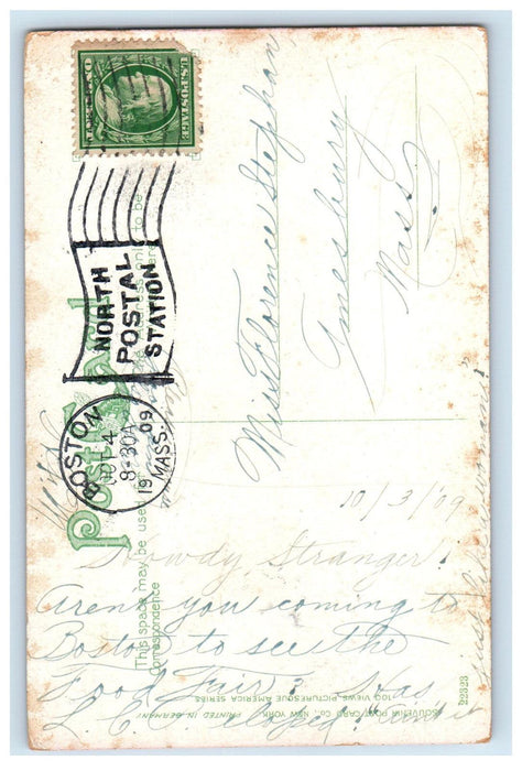 1909 Fishing in the Catskill Mountains Near Westkill NY Posted Postcard