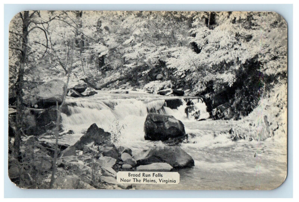 c1950's Broad Run Falls Near The Pains Virginia VA Unposted Vintage Postcard