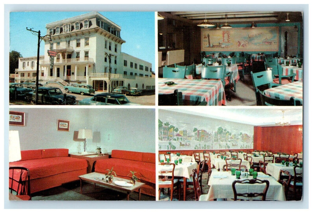 c1950's The Nachusa House Dixon Illinois IL, Multiview Vintage Postcard