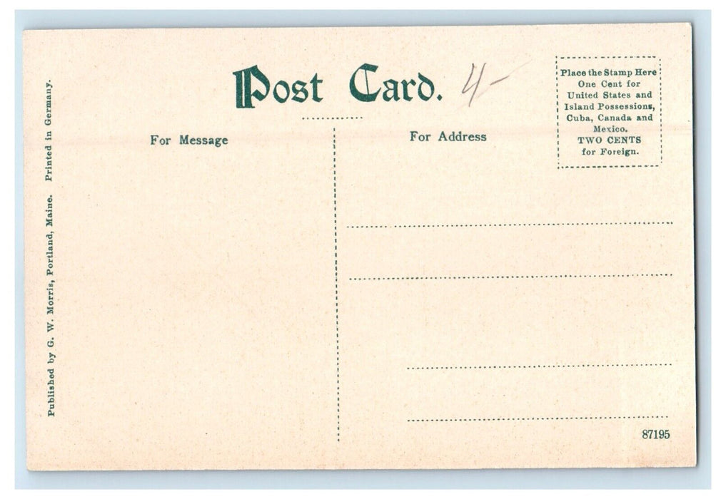 c1910's A View Of Casino Cape Cottage Cape Elizabeth Maine ME Antique Postcard