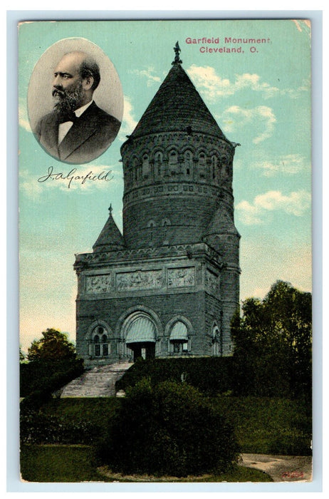 c1910's Garfield Monument Cleveland Ohio OH Unposted Antique Postcard