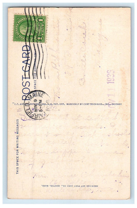 1936 Mooselookmeguntic Rangeley Region of Maine ME Vintage Posted Postcard