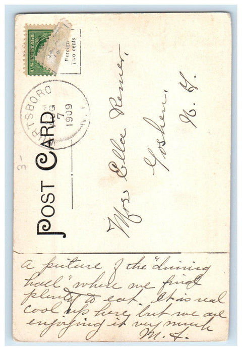 1909 Hunter's Camp Sullivan Co New York NY Wurtsboro NY Posted Postcard