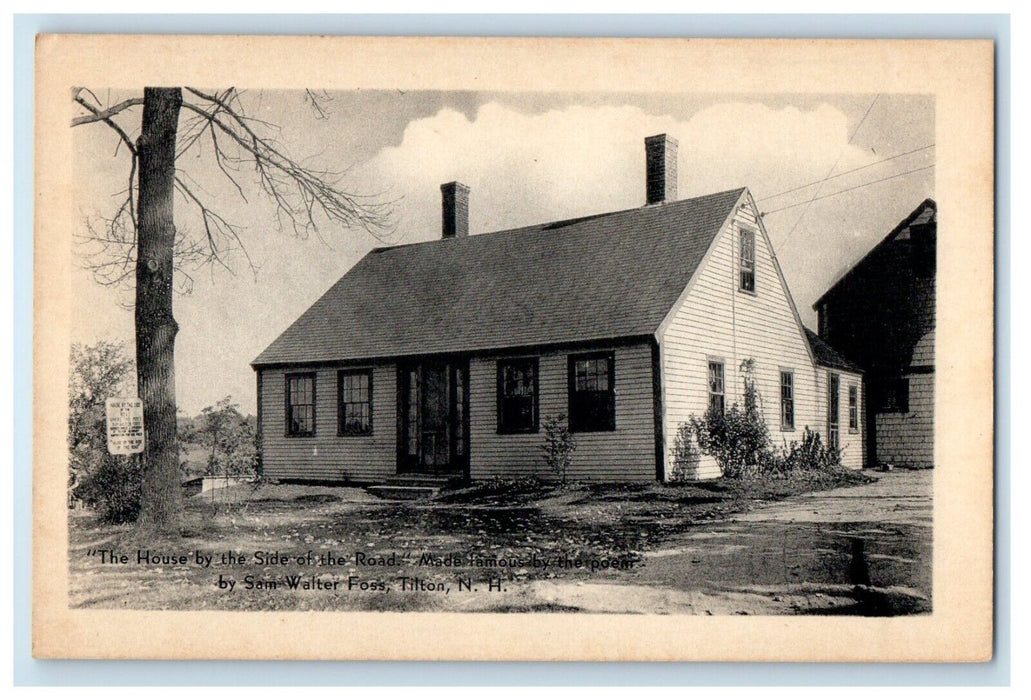 The House Side Road Poem By Sam Walter Foss Tilton New Hampshire NH Postcard