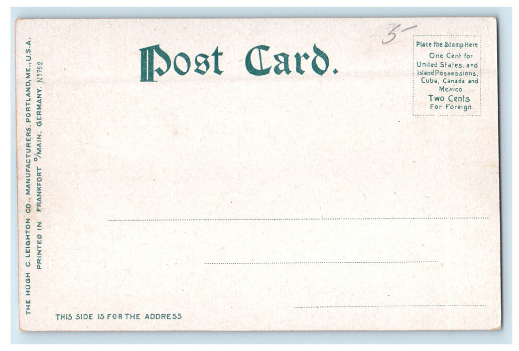 c1905 Greetings from Wolfeboro, New Hampshire NH Unposted Antique Postcard