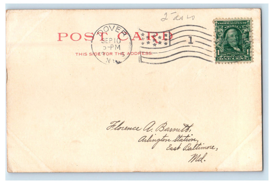 1906 Melvin Village, Lake Winnepesaukee New Hampshire NH Antique Postcard