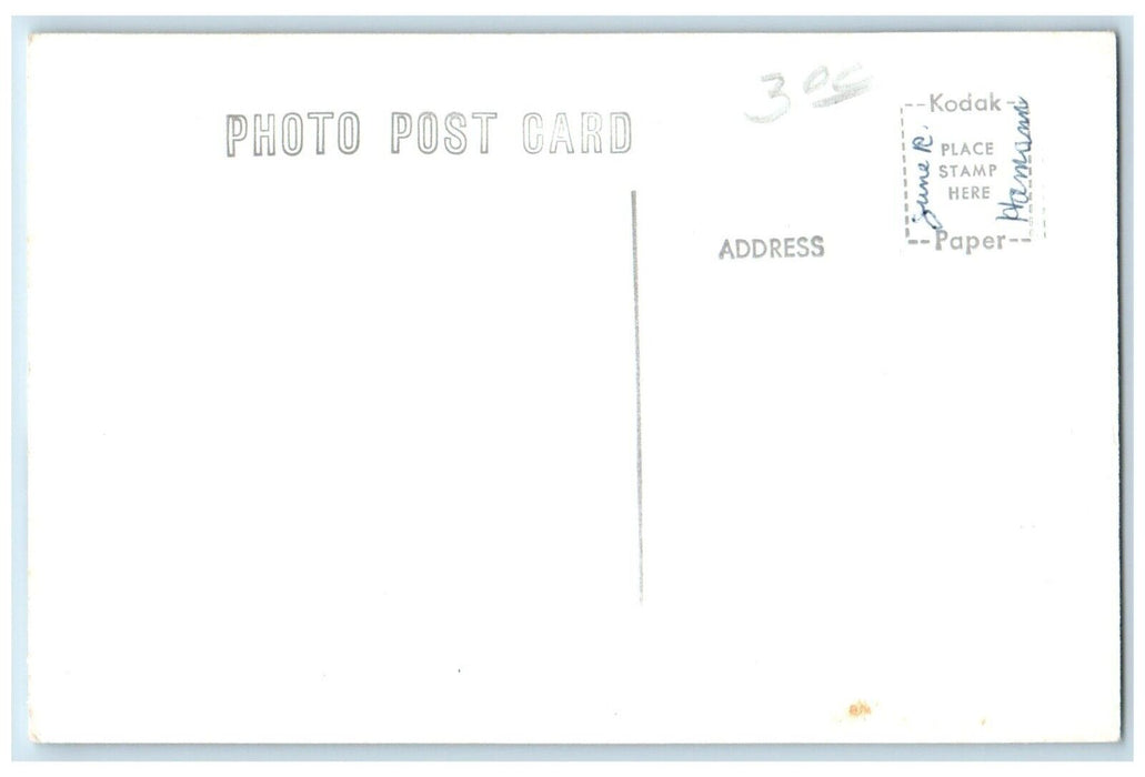 c1950's St. John's Catholic Church View Minnesota Lake MN RPPC Photo Postcard
