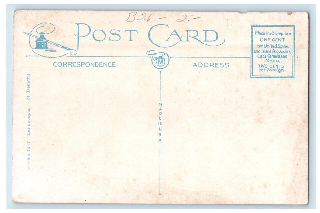 Greetings From Windham New Hampshire NH, Dirt Road Car Postcard