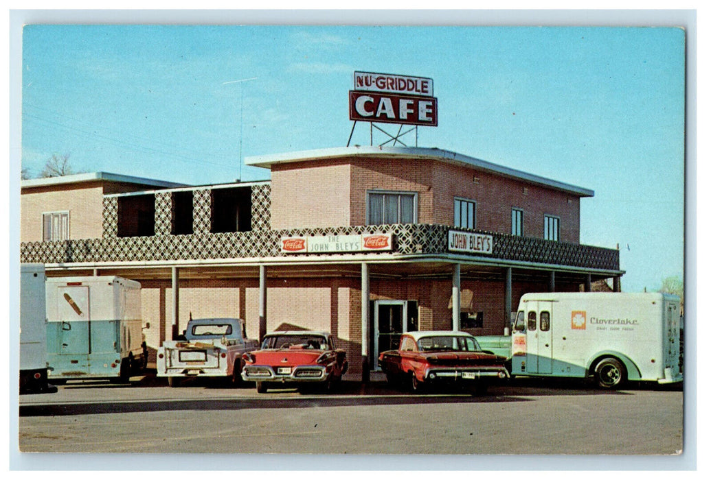 c1950s NU Griddle Cafe Plainview Texas TX Unposted Vintage Postcard