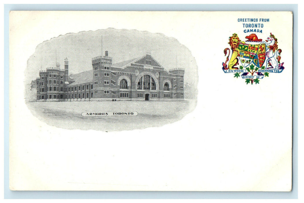 c1905s Armories Toronto Greetings from Toronto Canada Unposted Foreign Postcard