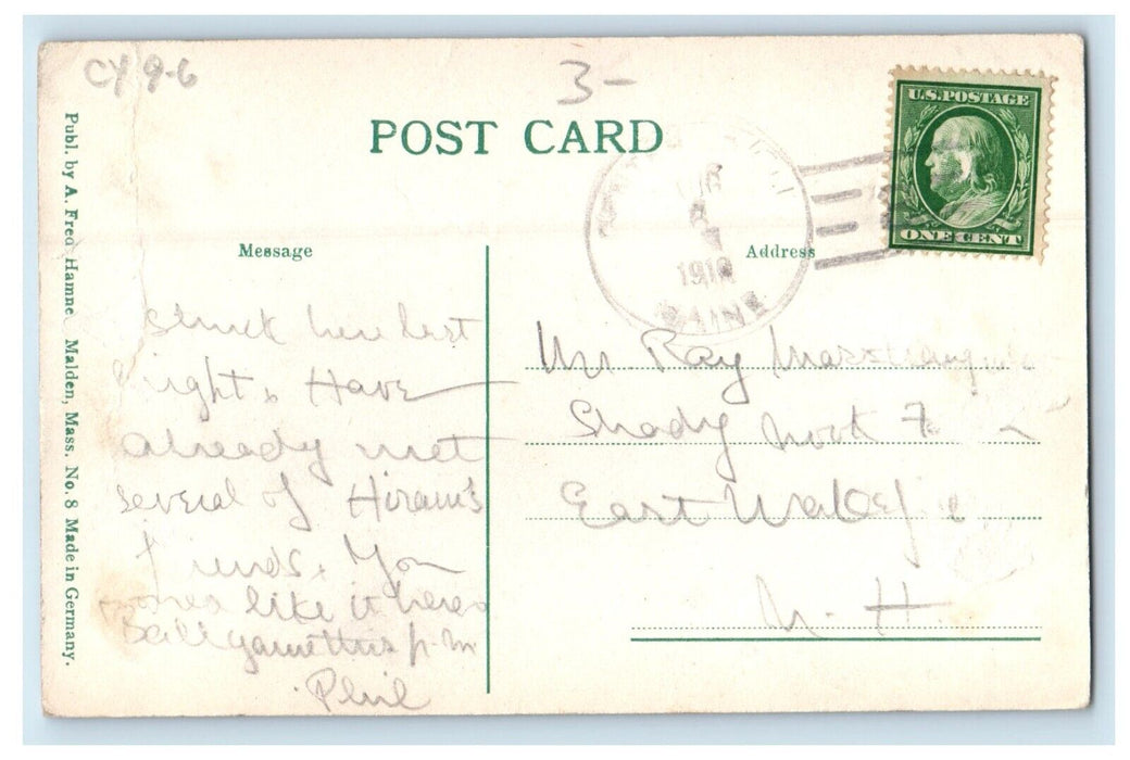 c1910's Middle Basin Kezar Lake Center Lovell  Maine ME Posted Antique Postcard