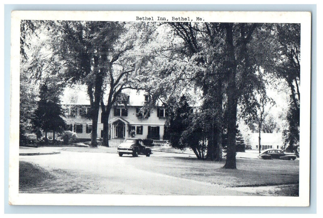 1949 Bethel Inn Motel Hotel And Cars Bethel Maine ME Posted Vintage Postcard