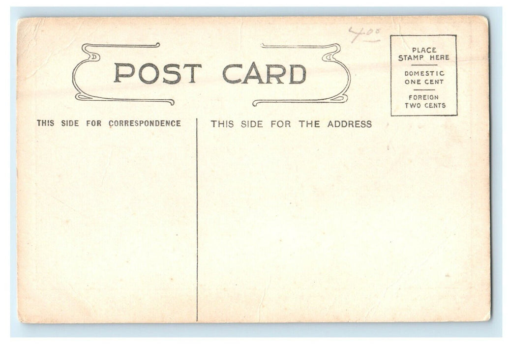 c1910 Architect Drawing Church Of Christ Scientist Philadelphia PA Postcard
