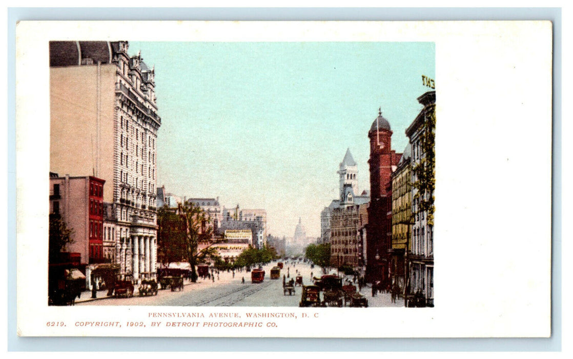 c1905s View of Pennsylvania Avenue Washington DC Unposted Antique Postcard
