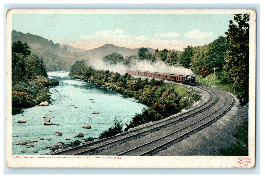 c1910 The Berkshire Hills Between Russell & Huntington Massachusetts MA Postcard