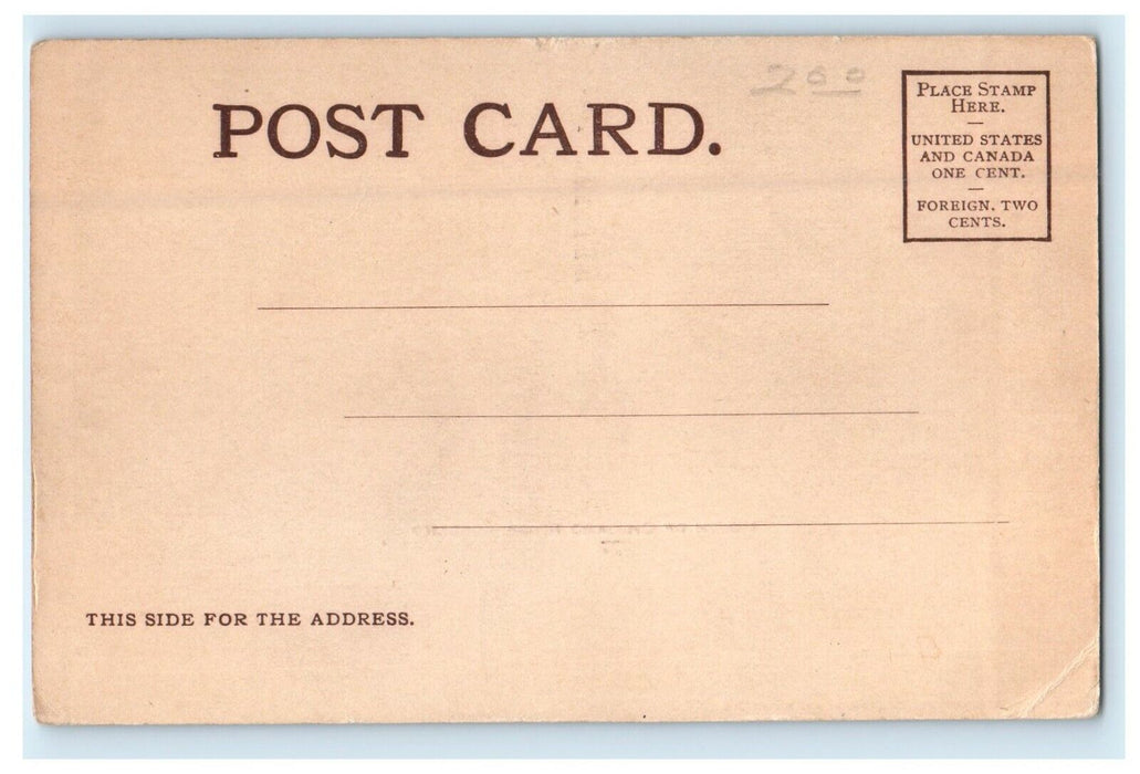 c1905 Mouth Of Chicago River Steamboat Steamer Chicago Illinois IL Postcard