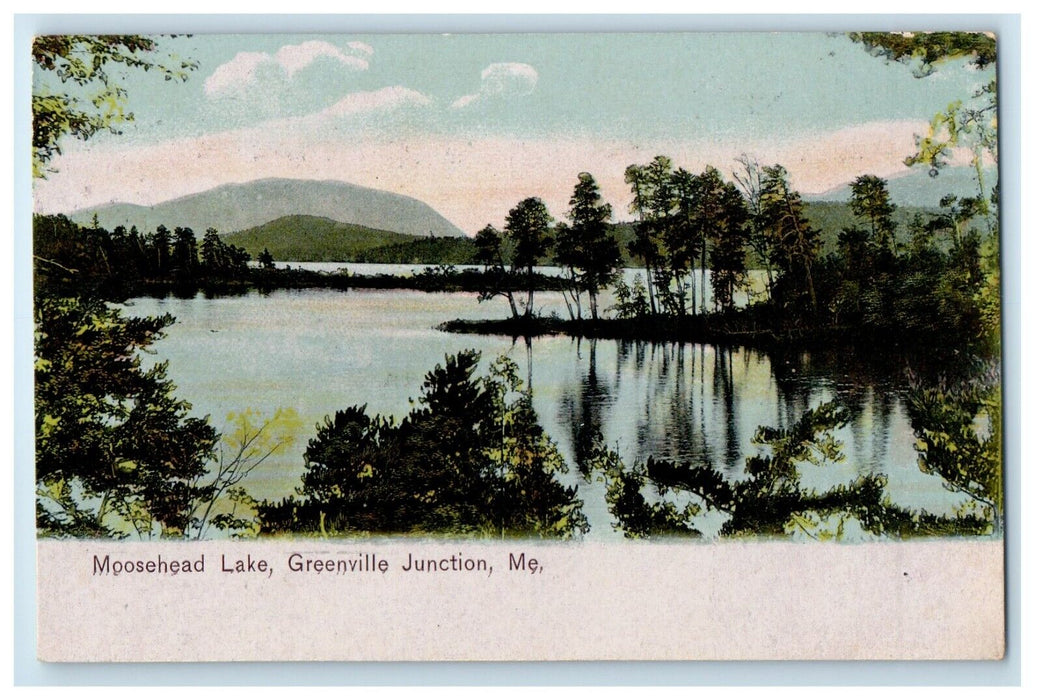 c1905 View Of Moosehead Lake Greenville Junction Maine ME Antique Postcard