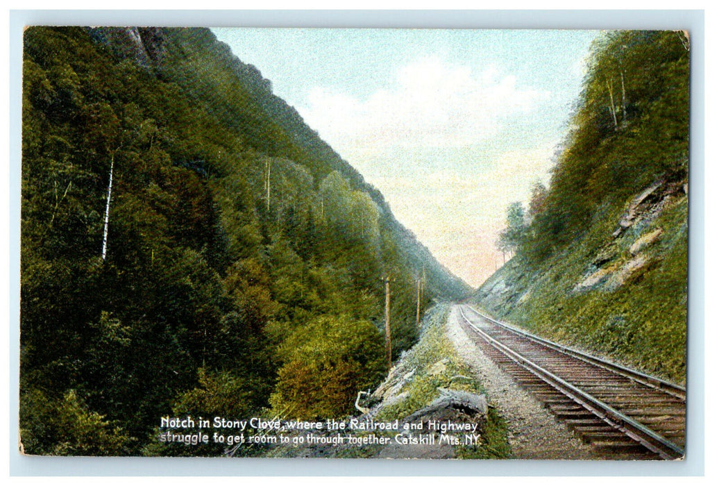 c1910s Notch in Stony Cloud, Catskill Mountains New York NY Unposted Postcard