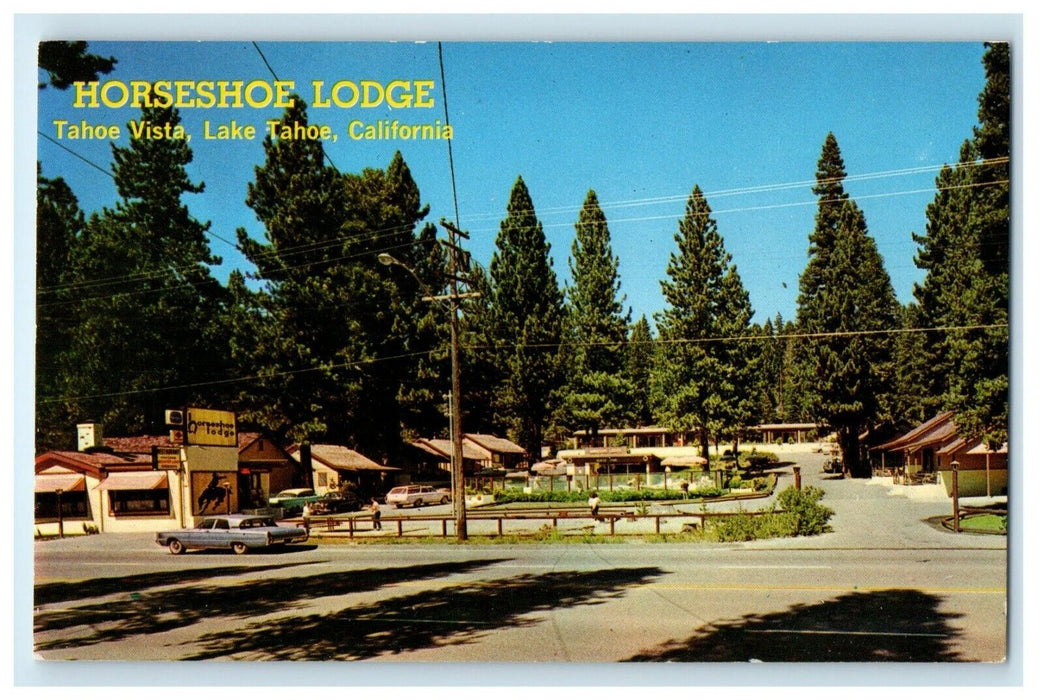 Horseshoe Lodge And Restaurant Tahoe Vista Lake Tahoe California CA Postcard
