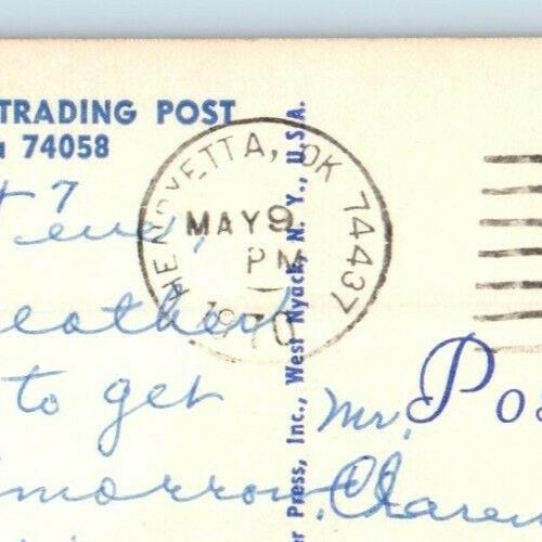 1970 Pawnee Bill's Indian Trading Post Pawnee Oklahoma OK Vintage Postcard