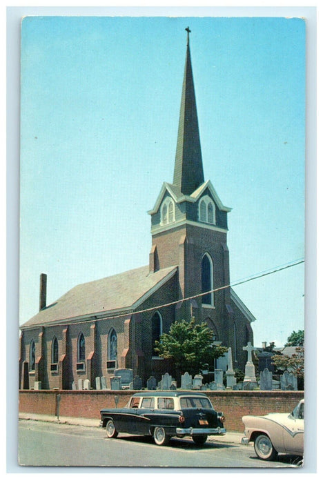 c1950's Old St. Peter's Episcopal Church Lewes Delaware DE Vintage Postcard