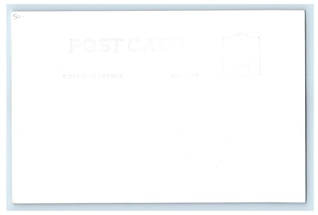 c1940's St. Johns Lutheran Church Withee Wisconsin WI RPPC Photo Postcard