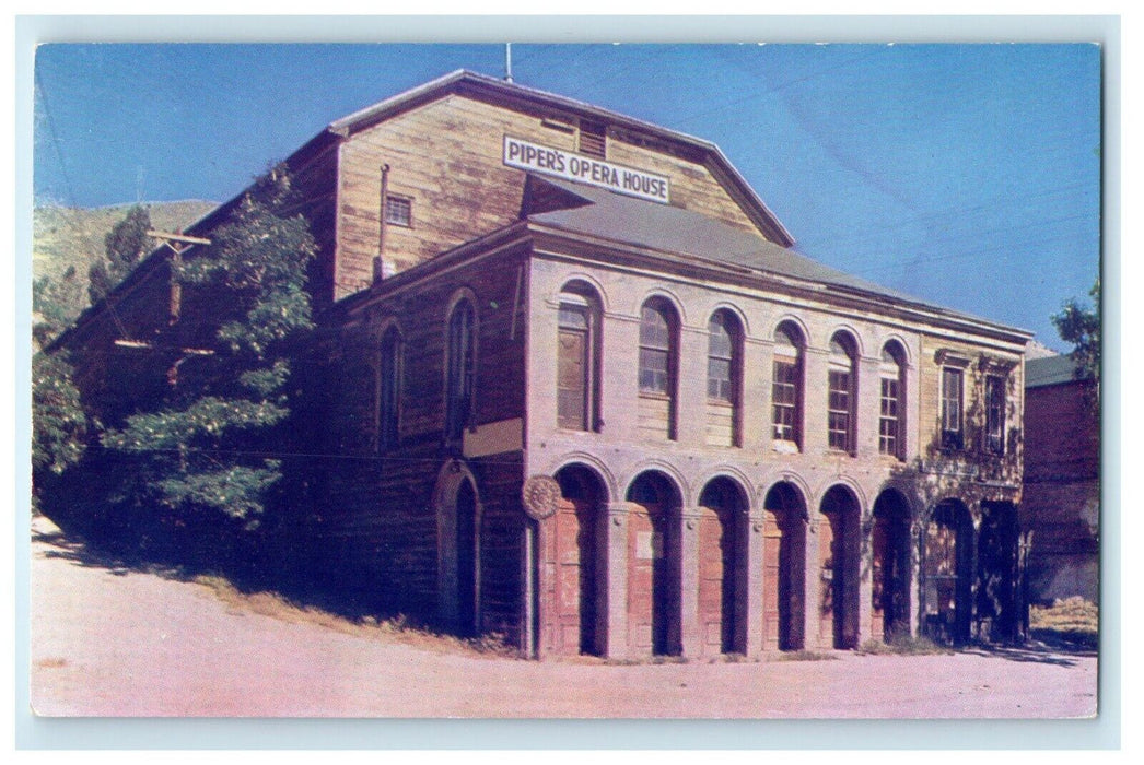 Piper's Opera House Virginia City Nevada NV Unposted Vintage Postcard