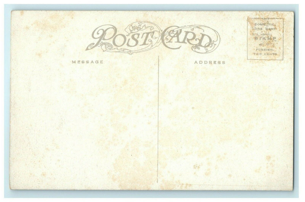 c1910 Castle Rock Colorado Train Station Depot Locomotive Antique Postcard