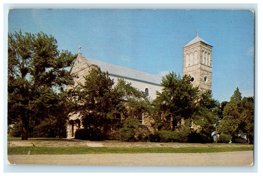 Altus Arkansas AK, St. Mary's Church Present Building Erected 1901 Postcard