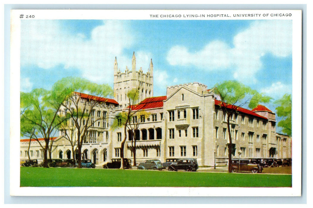 c1920 The Chicago Lying-in Hospital University of Chicago Illinois IL Postcard