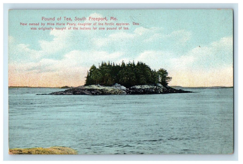 c1910's A View Of Pound Of Tea South Freeport Maine ME Unposted Antique Postcard
