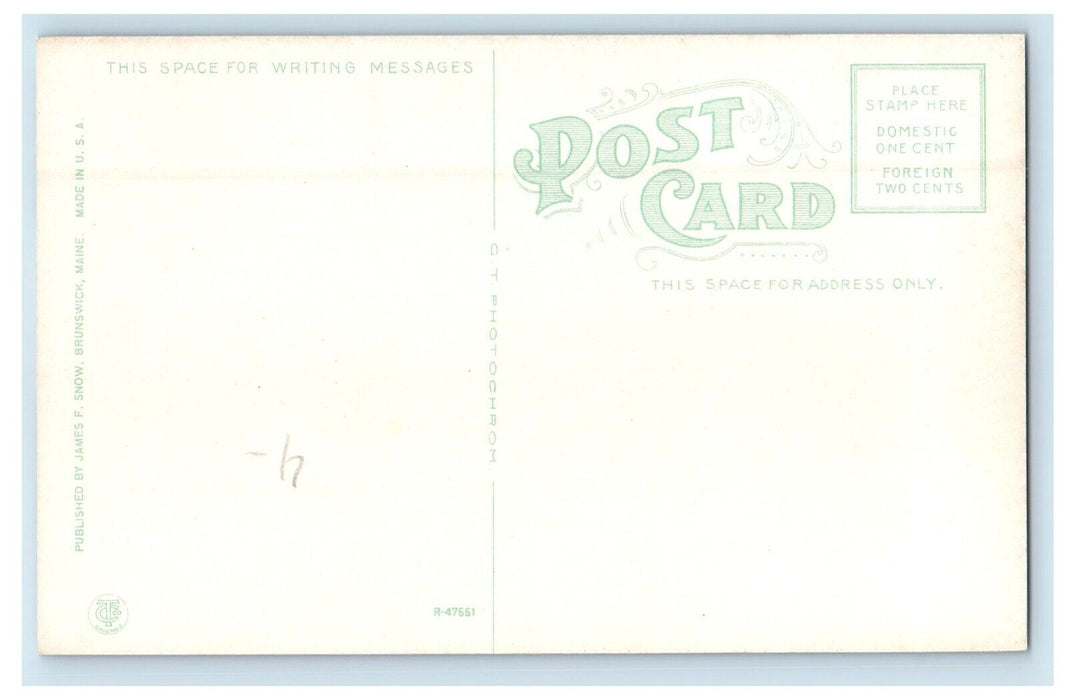 c1930's The Gurnet House Gurnet Brunswick Maine ME Unposted Vintage Postcard