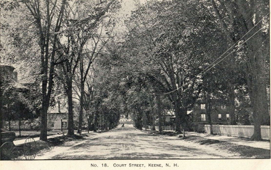 c1900 Court Street Keene New Hampshire NH Unposted Antique Postcard
